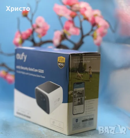 НОВО!!! Безжична соларна камера Eufy SoloCam S220, 2K, 8GB, AI, IP67, снимка 3 - HD камери - 55442390
