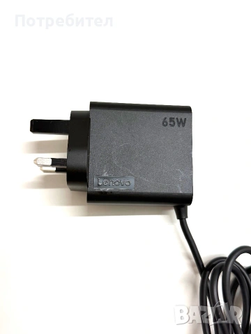 Оригинално Зарядно за Лаптоп Lenovo ADLX 65CGK2A 65W Type C, снимка 2 - Батерии, зарядни - 55147120