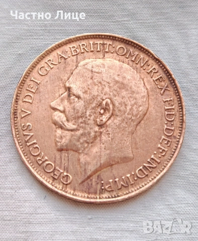 Качество MS 63 Старинна Бронзова Английска Монета ONE PENNY 1912 г , снимка 2 - Нумизматика и бонистика - 54432593