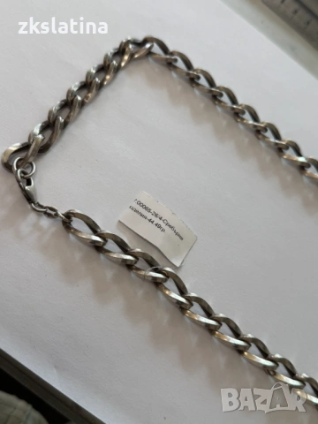 *** Топ Цена *** Сребърен Синджир проба 925 44.49гр, снимка 2 - Колиета, медальони, синджири - 54324915