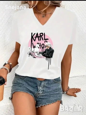 Две тениски KARL по 5€ за брой, снимка 2 - Тениски - 49206704