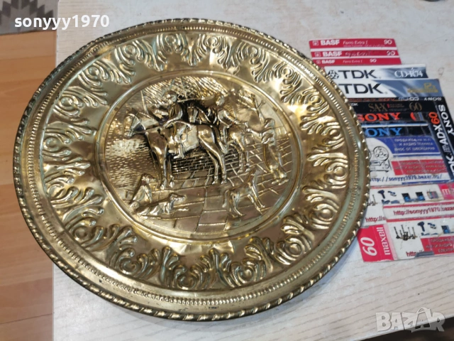 МЕСИНГОВА ЧИНИЯ ЗА СТЕНА 1204261055LCHERY1, снимка 4 - Антикварни и старинни предмети - 54171142