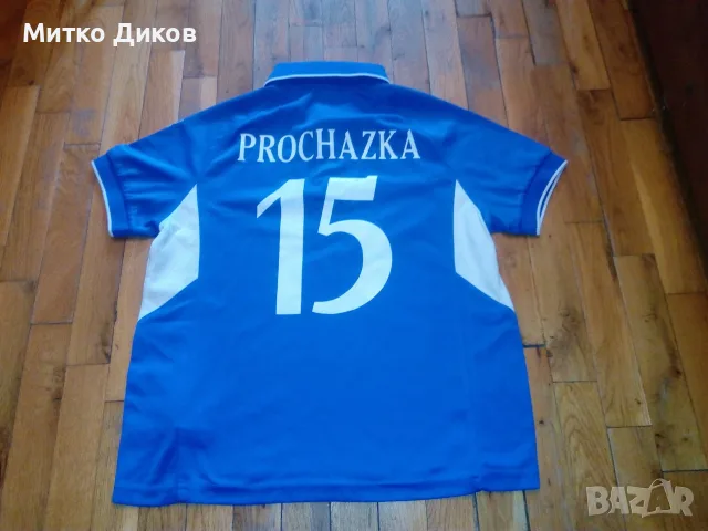 Левски футболна тениска детска нова маркова на Джома #15 Прохазка 9-11г.140 см, снимка 5 - Футбол - 54969522