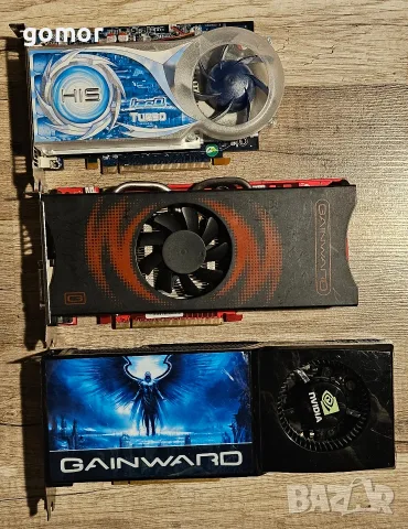 13 видеокарти NVIDIA и AMD – MSI, Gainward, XFX, Sapphire, Gigabyte, HIS, снимка 9 - Видеокарти - 55347221