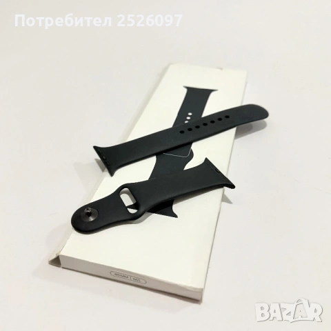 Оригинашна каишка Apple Watch 9 45mm Midnight Sport Band, снимка 4 - Каишки за часовници - 54654848
