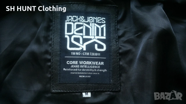 Jack & Jones OSONIC LEATHER Jacket Размер M мъжко яке естествена кожа 12-27, снимка 12 - Якета - 54803497