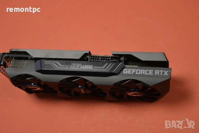 Видео карта ZOTAC GAMING GeForce® RTX™ 3080 AMP Holo, 10GB GDDR6X, 320-bit, снимка 3 - Видеокарти - 54213871