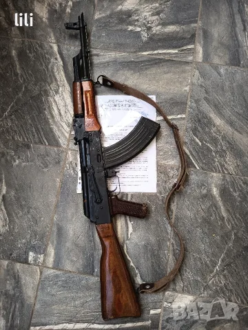 деактивиран АК47 с документ от КОС ...автомат Кавашников 