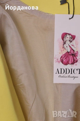 Дамско жълто сако от Addict-boutique., снимка 2 - Сака - 54227121