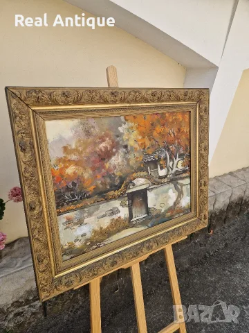 Мая Дочева- Уникална майсторска авторска картина масло върху платно , снимка 4 - Картини - 55380298