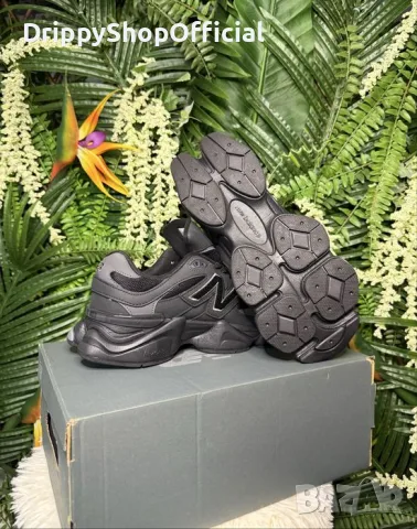 New Balance 9060 Triple Black (36-44 номер), снимка 2 - Маратонки - 55566962