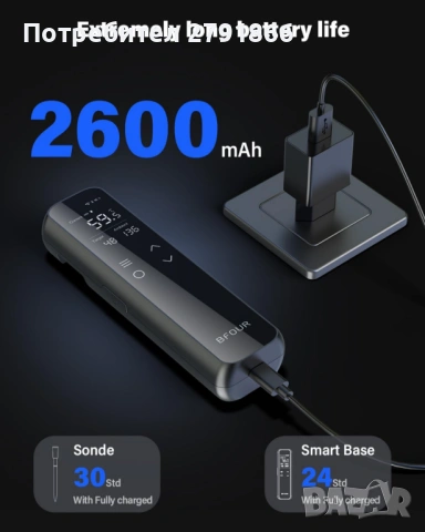 BFOUR WiFi Bluetooth термометър за барбекю,термометър за месо,батерия 2600mAh,BF-70 , снимка 7 - Барбекюта - 54484243
