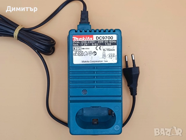 Makita DC9700 зарядно за батерии 7.2V и 9.6V, снимка 2 - Винтоверти - 54102556