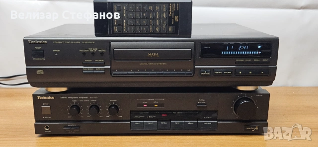 🔥🎶 Technics CD плеър + усилвател – комплект в отлично техническо състояние 🎶🔥