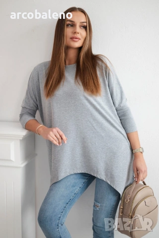 Дамска блуза oversize, 12цвята , снимка 12 - Блузи с дълъг ръкав и пуловери - 47813619