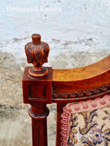 Кресло в стил Луи XVI , снимка 6 - Дивани и мека мебел - 53967151