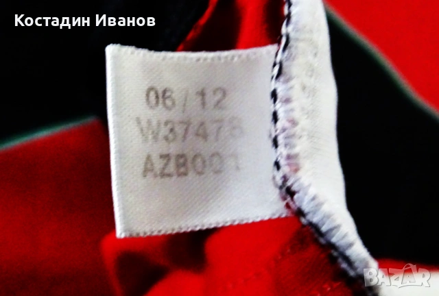 2012 AC Milan Adidas детска футболна тениска размер 176 Милан , снимка 6 - Тениски - 54739701