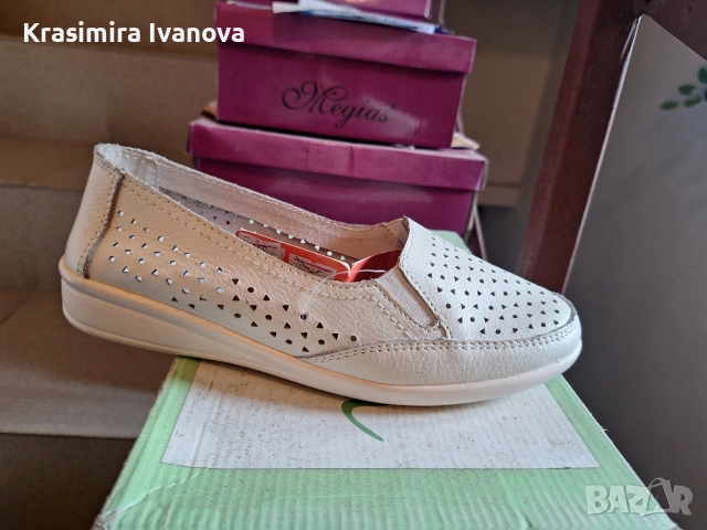 нови обувки Мегияс естествена кожа , снимка 2 - Дамски ежедневни обувки - 54209093