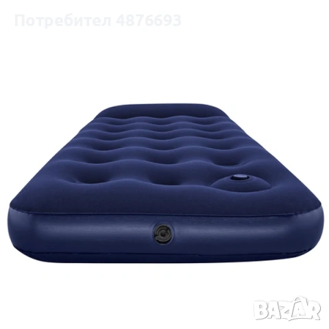 Надуваем матрак Bestway  с вградена помпа, единичен, 185 x 76 x 22 см, до 150 кг, снимка 3 - Надуваеми легла - 55167135