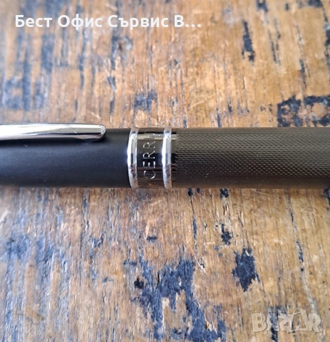 писалка Cerruti 1881 Черути Abbey Diamond Gun черен мат с диамантено гравиран корпус в кутия, снимка 10 - Ученически пособия, канцеларски материали - 54792242