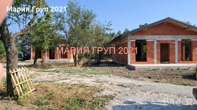 🏡 С. ТРАКИЯ, ОБЛАСТ СТАРА ЗАГОРА – ДВЕ НОВОСТРОЯЩИ СЕ КЪЩИ С ГОЛЕМИ ДВОРОВЕ! 🏡, снимка 2 - Къщи - 55589261