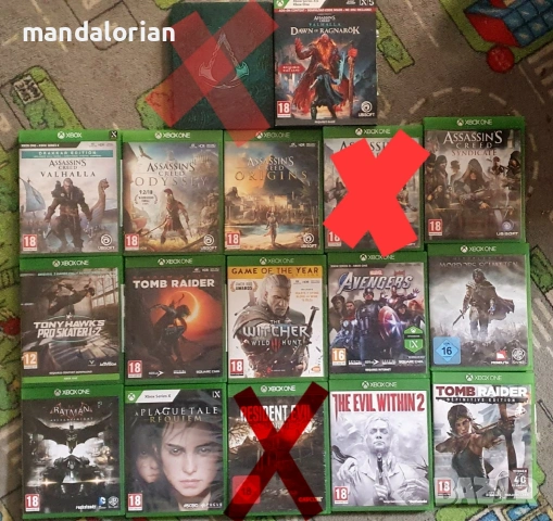 Microsoft Xbox one x series x 360 игри
