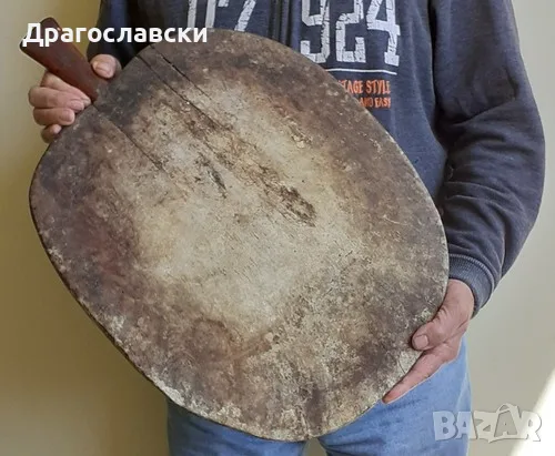 няколко: Стара фурнаджийска лопата, дъска и 4  бр. стари дървени кухненски дъски за рязане, дъска, снимка 11 - Други ценни предмети - 31481771