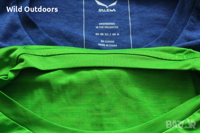 SALEWA - две мъжки тениски за туризъм, спорт, размер 50 (L), снимка 3 - Спортни дрехи, екипи - 55013396