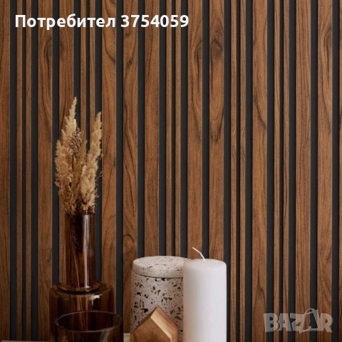 Декоративен стенен панел – Дъб с черни фуги, 11.8 см х 2.8 м, снимка 4 - Декорация за дома - 55148642