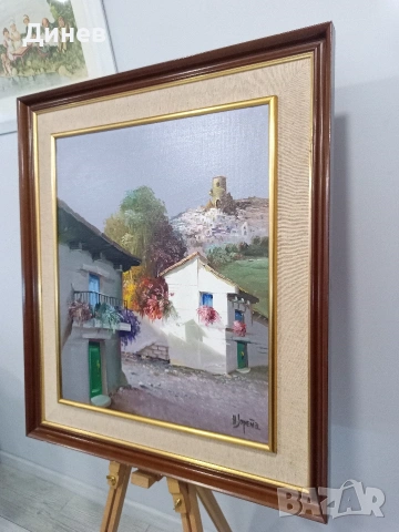 Слънце от Малага“ – Авторска испанска живопис (H. Sopeña), снимка 2 - Картини - 53966434