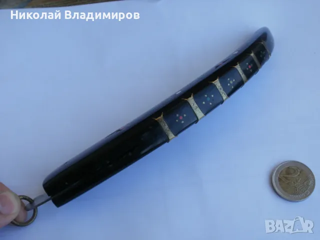 Сойка български голям 34 см. стар от рог джобен нож Габрово ножче, снимка 14 - Ножове - 55337254