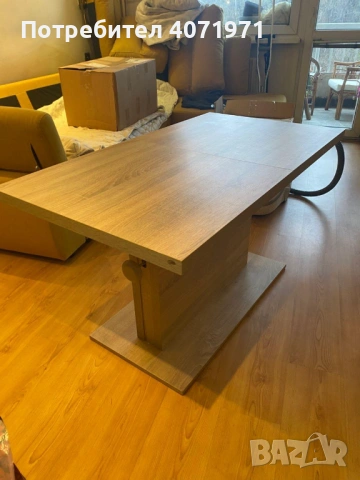 Маса масивно дърво с регулиреума височина и дължина