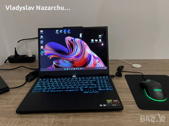 Lenovo Legion 5 15AHP10 (Купен 03.2026) + ПОДАРЪК мишка – Коментар на цената – САМО лично в Сарафово, снимка 9 - Лаптопи за игри - 54757442