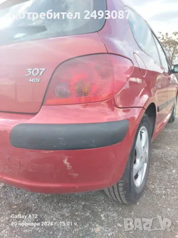 Продавам Пежо 307 1.4 HDI 2003г, снимка 6 - Автомобили и джипове - 55324986