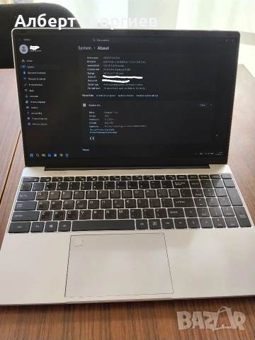 Лаптоп 15.6", RAM 16GB DDR4, SSD M2 512GB, снимка 2 - Лаптопи за дома - 54099213