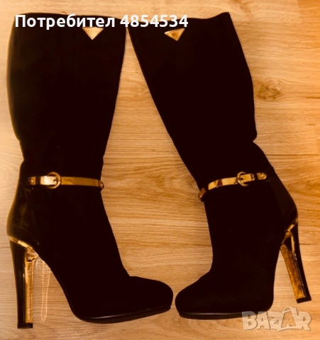 Laura Biagiotti велурени ботуши 37 номер, снимка 4 - Дамски ботуши - 54879235