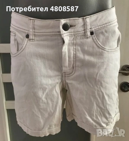 Бели къси панталони, снимка 3 - Къси панталони и бермуди - 55163105