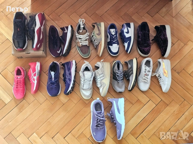 Оригинални Nike, Adidas, Puma и Asics – различни модели и размери