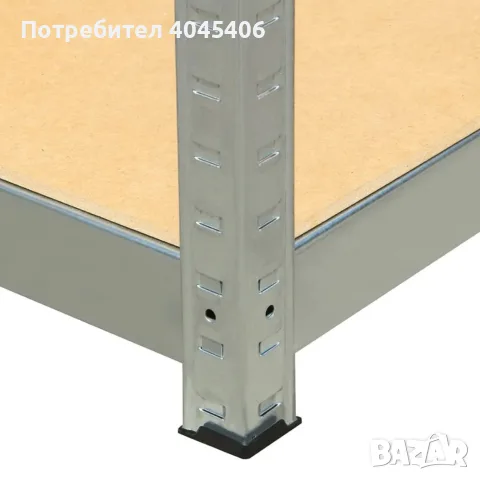 Метален гаражен стелаж HÖGLER 180x160x60 см – 4 рафта, до 1200 кг, поцинкована стомана, снимка 3 - Други стоки за дома - 55505284