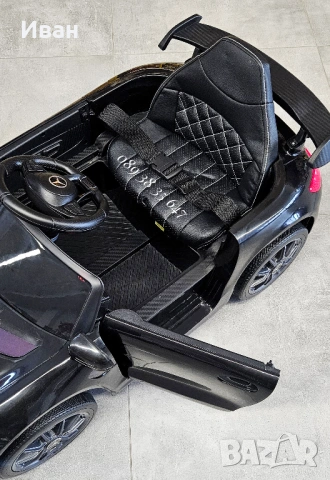 ТОП ЦЕНА!НОВО!Акумулаторна кола Mercedes GTR с МЕКИ ГУМИ,12V батерия,кожена седалка,дистанционно упр, снимка 10 - Детски велосипеди, триколки и коли - 54411072