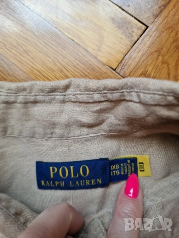 Страхотна мъжка ленена риза POLO RALPH LAUREN размер 3XL ,100% лен , снимка 6 - Ризи - 54965432