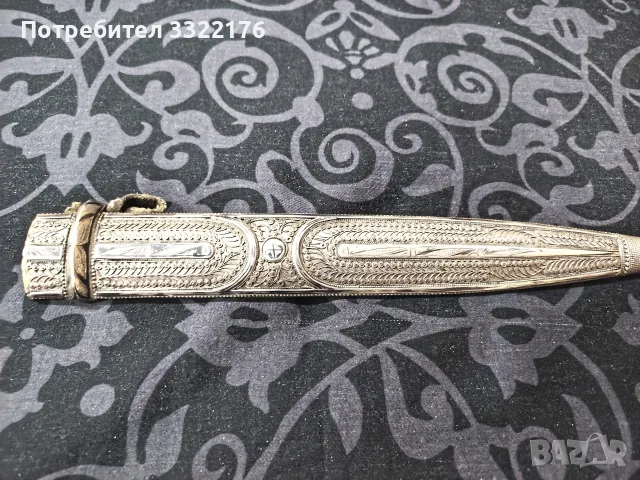 Сребърен кинжал кама от Царска Русия, снимка 4 - Антикварни и старинни предмети - 55416079