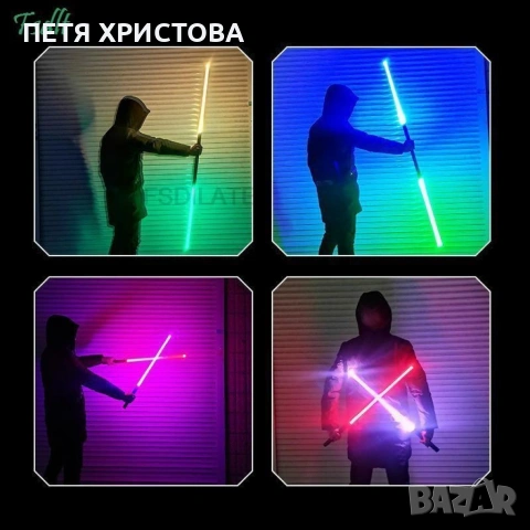Детска играчка цветен светлинен лазерен меч Star Wars със звук, снимка 3 - Други - 54785859