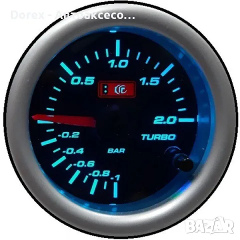 Измервателен уред Boost 52 мм за налягане на турбо -1 до 2 BAR, снимка 4 - Аксесоари и консумативи - 55354860