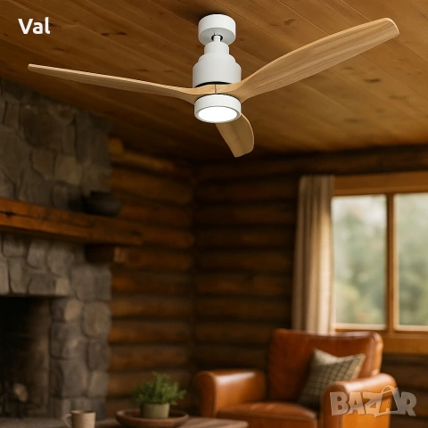 Таванен вентилатор с LED светлина -50% отстъпка - Brizy Bright Ceiling Fan, снимка 3 - Вентилатори - 54544475