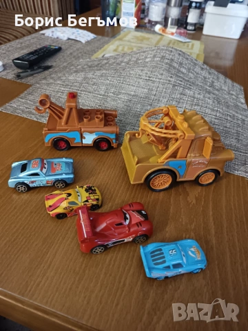 Комплект 6 коли за 5Е Disney Cars , снимка 8 - Колекции - 54032450