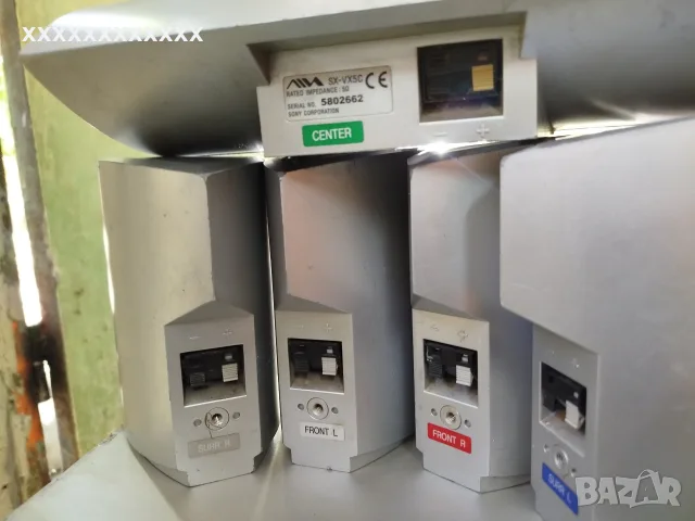 Колони съраунд и буфер от система за домашно кино aiwa 5x60w+ 100w буфер, снимка 6 - Тонколони - 55680228