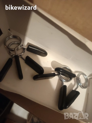 Flintronic Пружинни скоби за щанга, комплект от 4 – Пружинни скоби за щанга НОВИ, снимка 3 - Спортна екипировка - 53720219