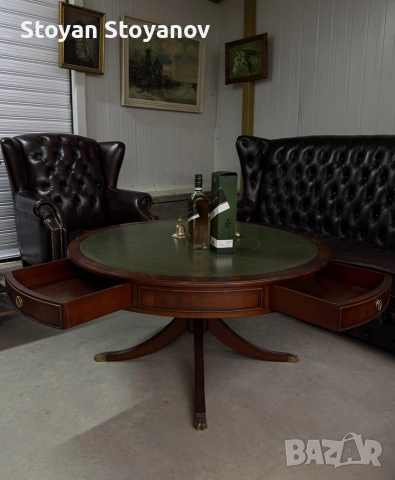 Кръгла маса HELDENSE – Fine English Style Furniture, снимка 2 - Маси - 55281966
