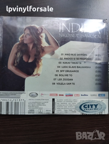 Indira – Niko Nije Savršen, снимка 2 - CD дискове - 55278326